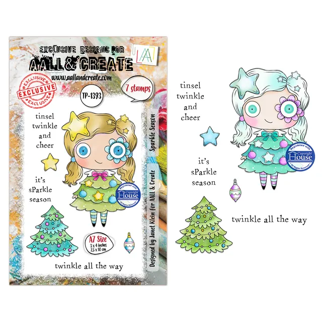 AALL & Create TP-1393 Sparkle Season stempelsett A7
