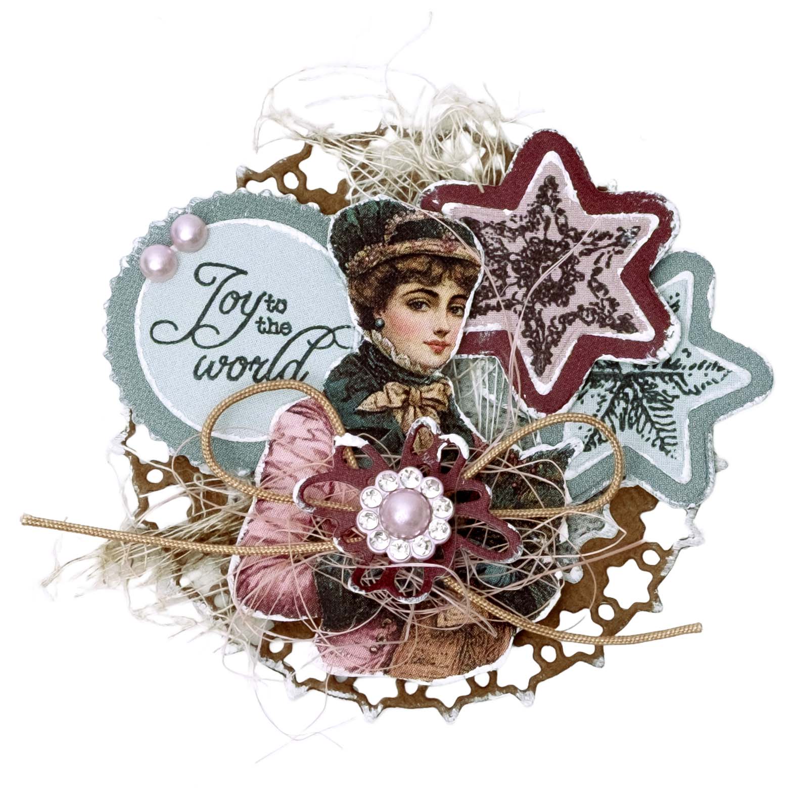 Jenine's Mindful Art Christmas Blush papirblokk 12 ark 30x30