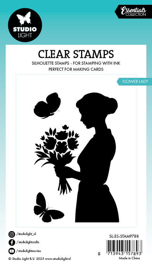 Studio Light Essentials stempel Flower lady blomsterdame