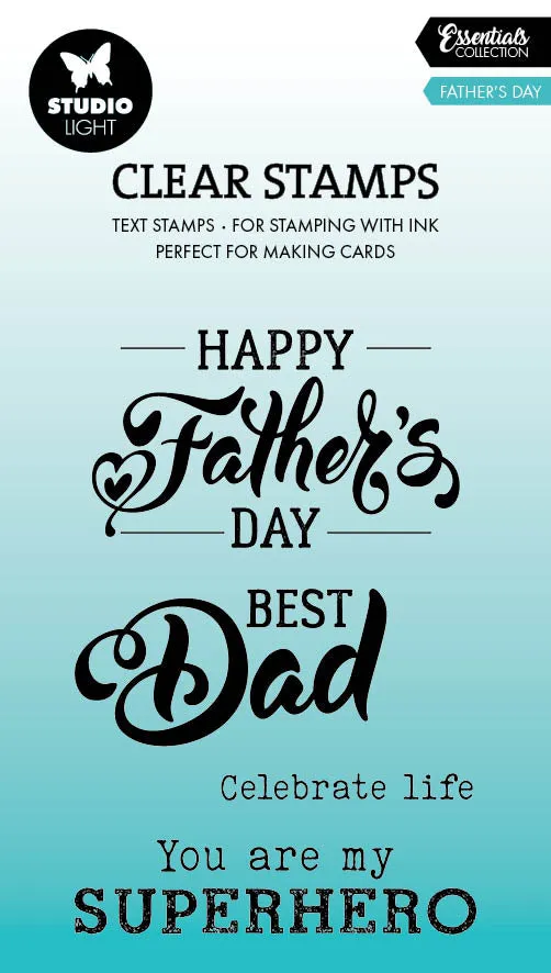 Studio Light Essentials Fathersday clearstamp farsdagmotiv