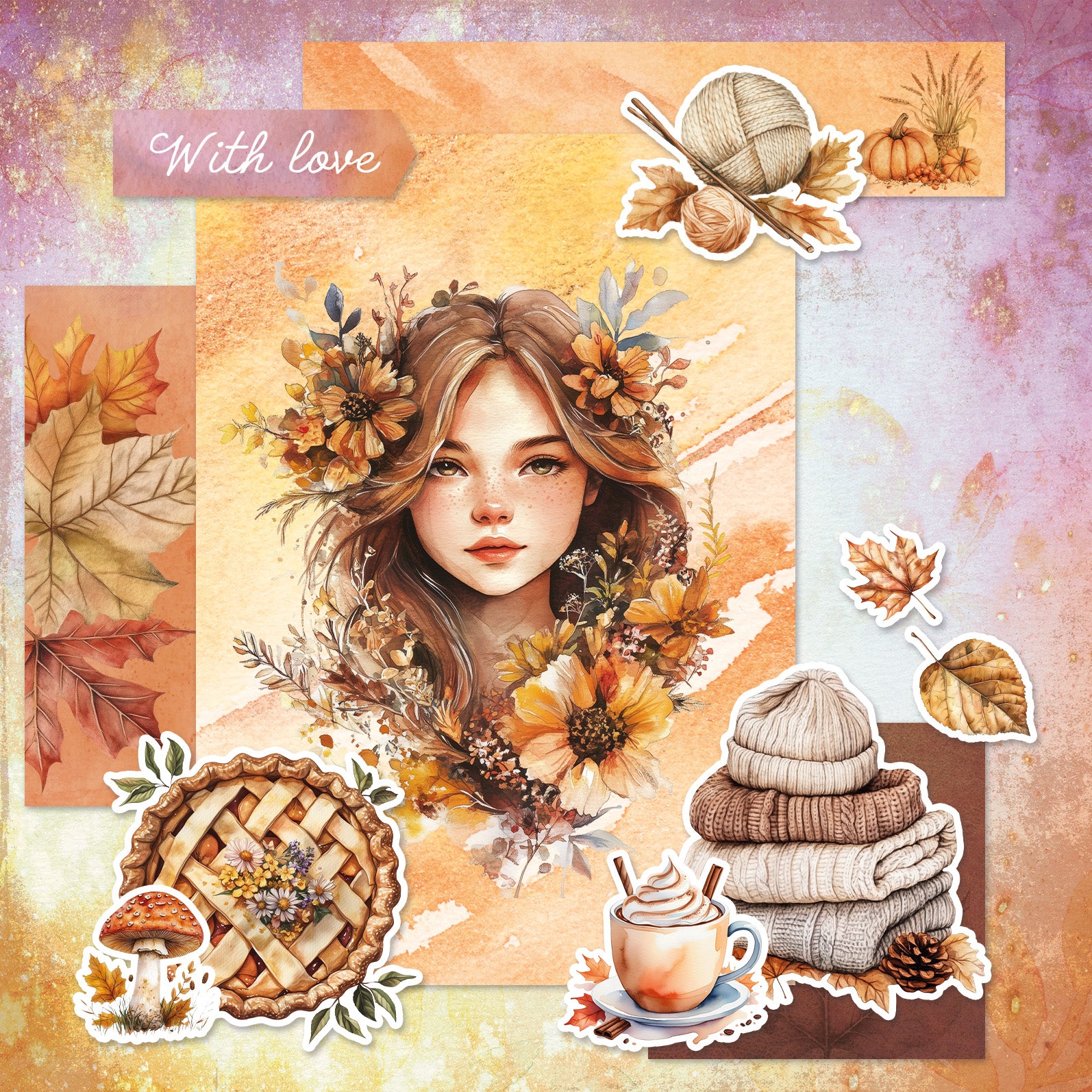 Studio Light Essentials papirblokk cozy autumn 42 ark mønster