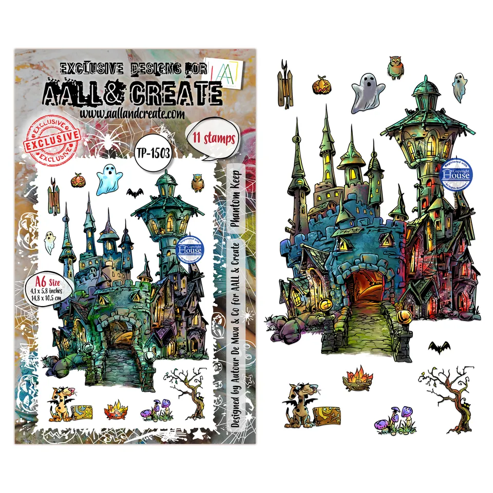 AALL & Create TP-1503 Phantom Keep stempelsett A6 halloween