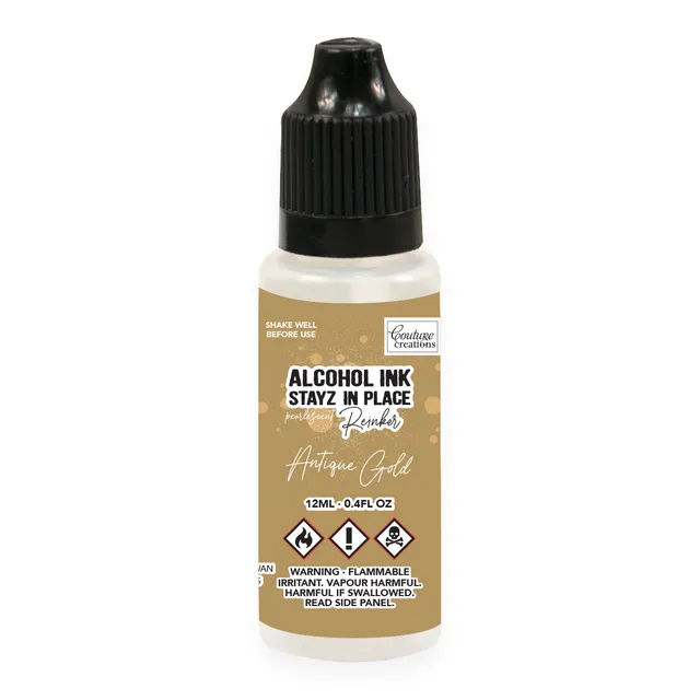 Couture Creations Stayz in Place refill stempelblekk antikkgull
