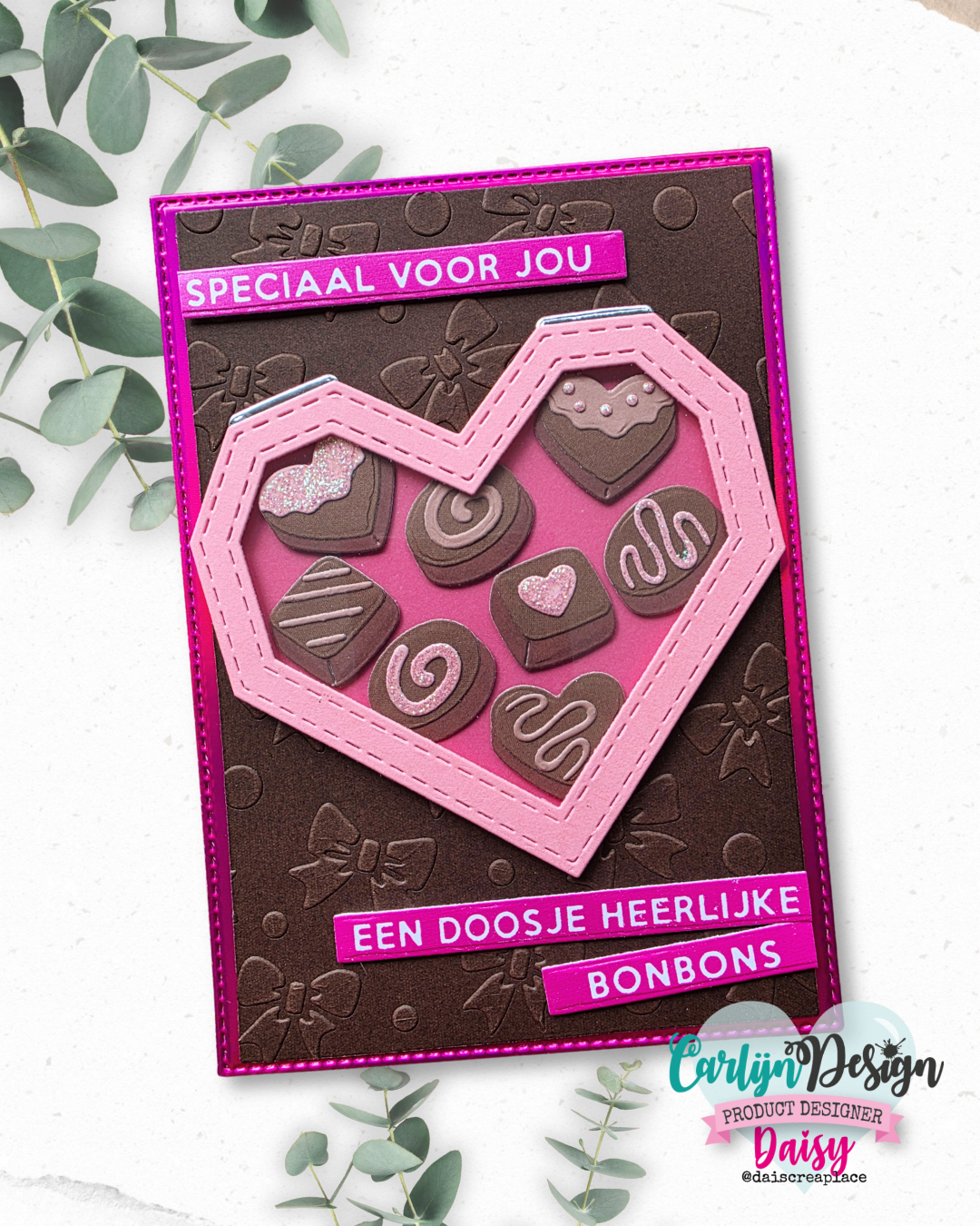 CarlijnDesign Heart Bonbon Box CDSN-0362 dies hjerteeske