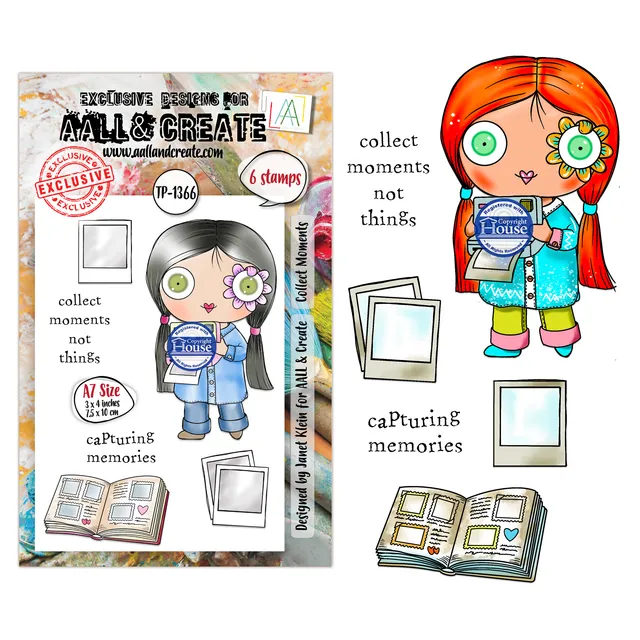 AALL & Create TP-1366 Collect Moments stempelsett A7 dagbok