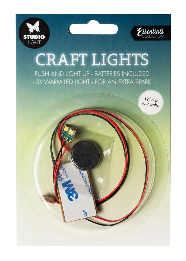 Studio Light Essentials Craft Lights LED-lys 3-pkt kort