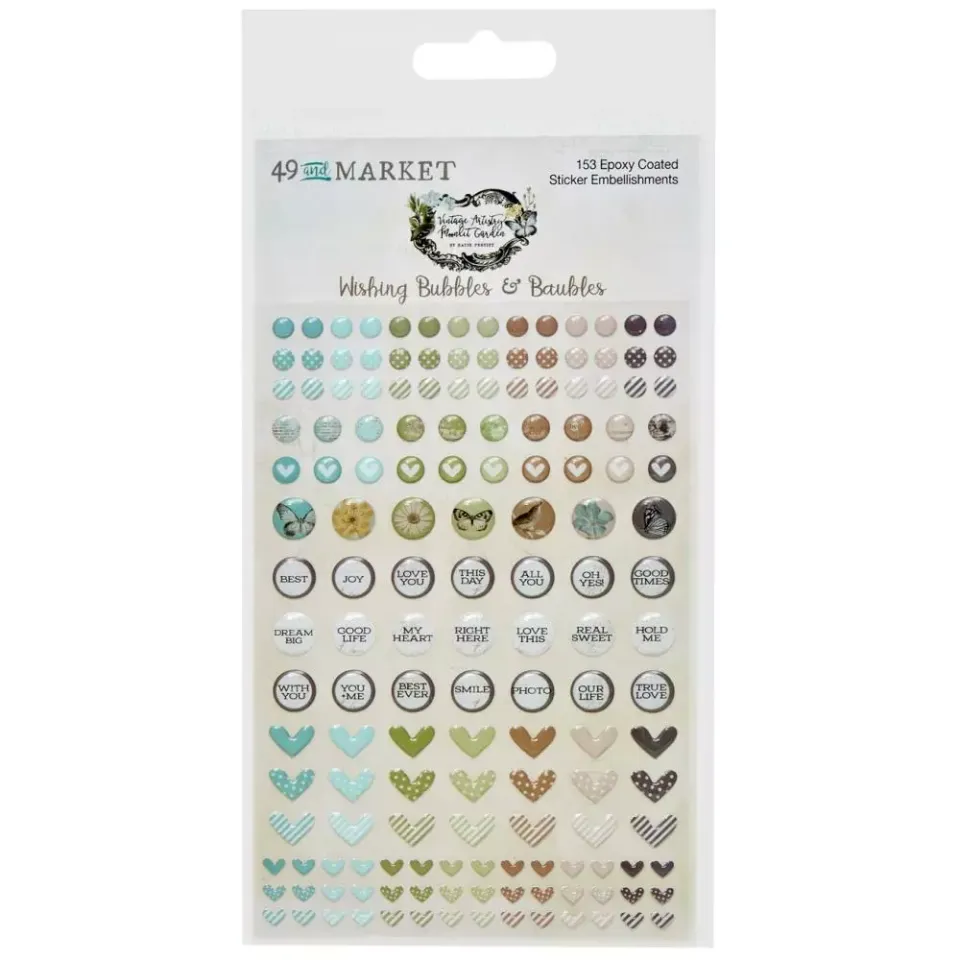49 and Market Vintage Artistry Moonlit Garden stickers