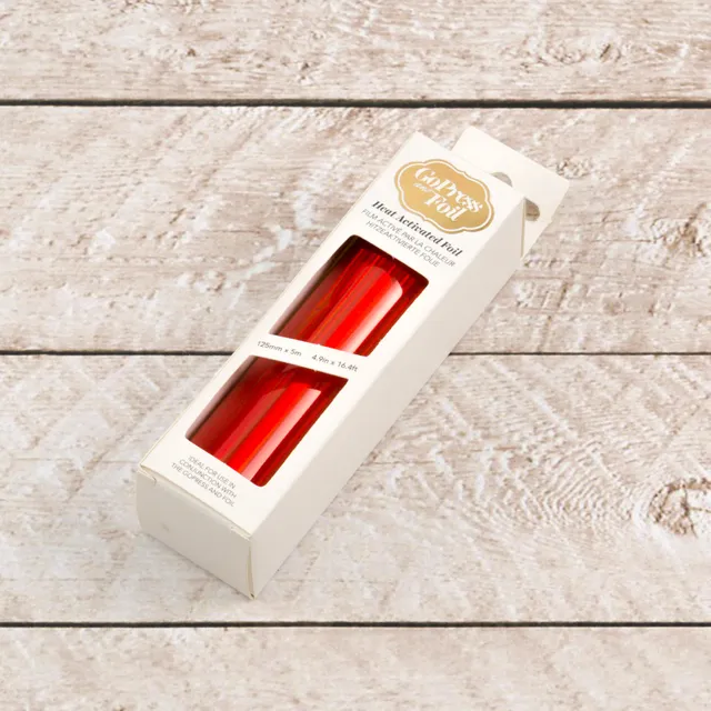 Couture Creations Foil Red Orange folie 125 mm x 5 m iridescent