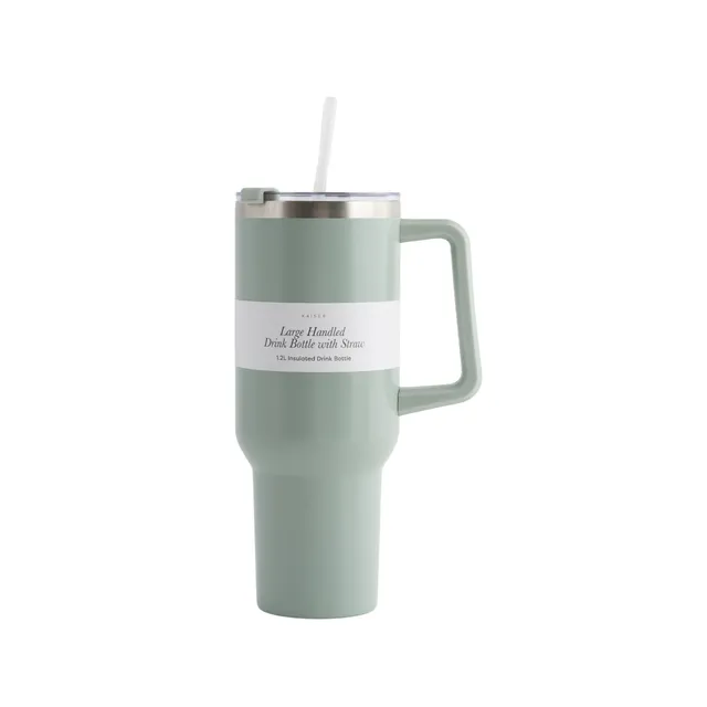 KaiserCraft House Series drikkeflaske sage 1,2 l med sugerør