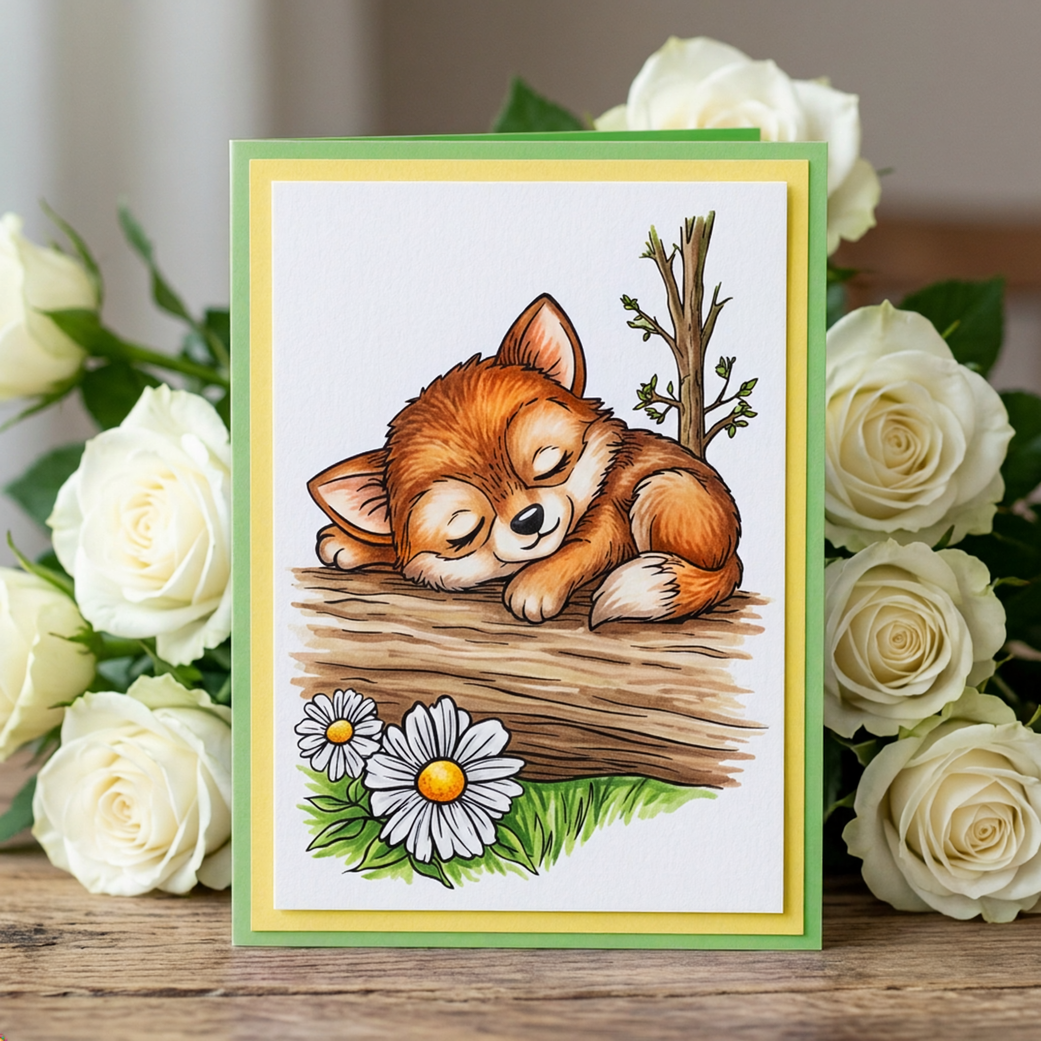 Studio Light Essentials Little Dreamer Fox stempel rev