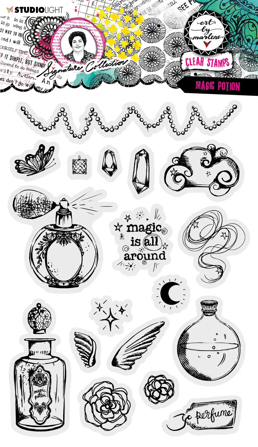 Studio Light Art by Marlene Magic Potion klarstempel A5