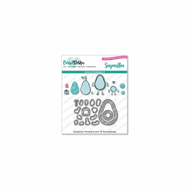 CarlijnDesign Avocado & pære CDSN-0083 dies til stempler