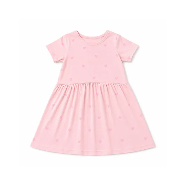 KaiserCraft Good Vibes Ashley kjole pink hearts bomull 3-4