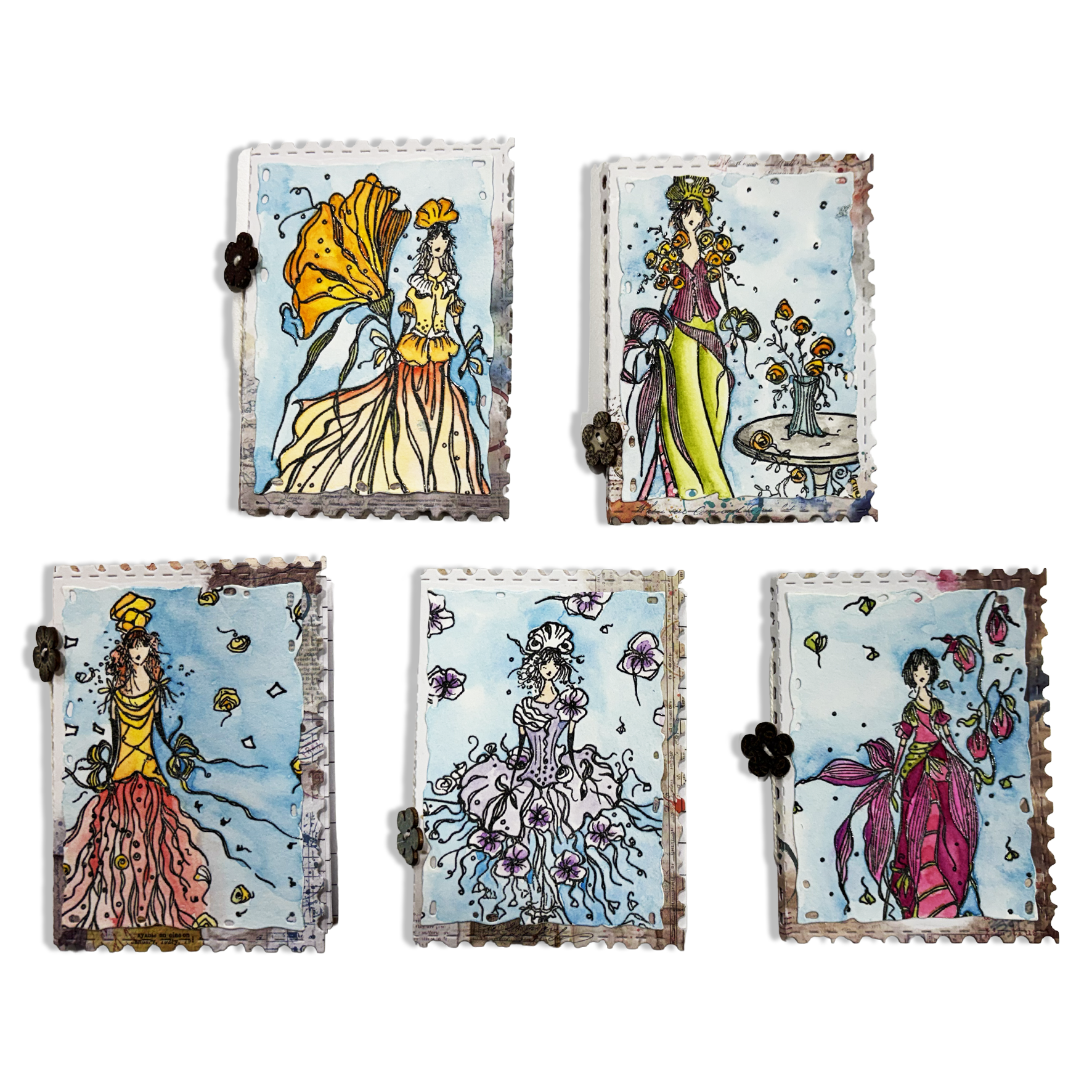 AALL & Create TP-1403 The Whispering Dress stempelsett A6