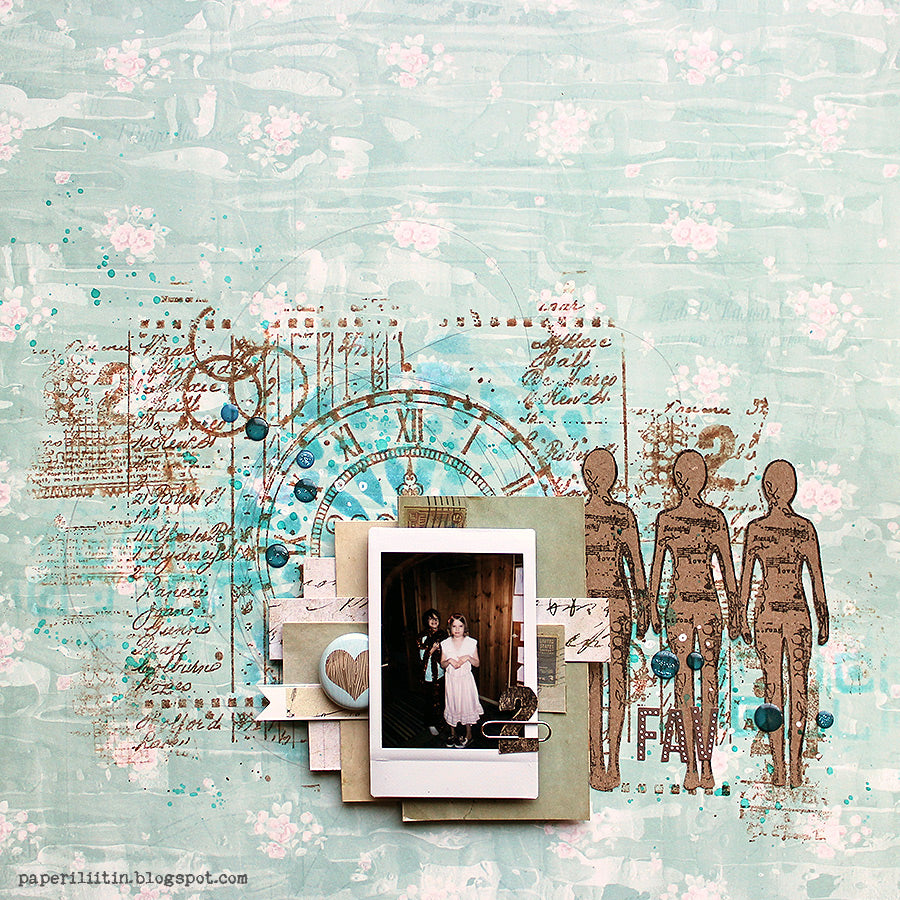 Aall and Create TP-159 Mail Art clearstempel A5 brevtema