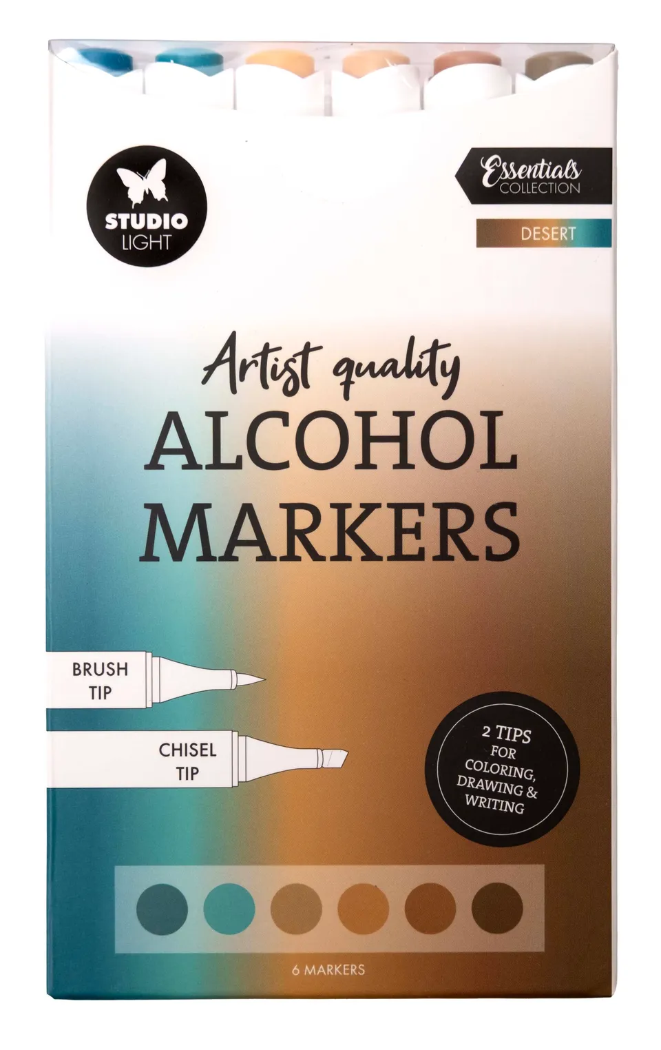 Studio Light Essentials Desert alkoholmarkører 6 stk ørken