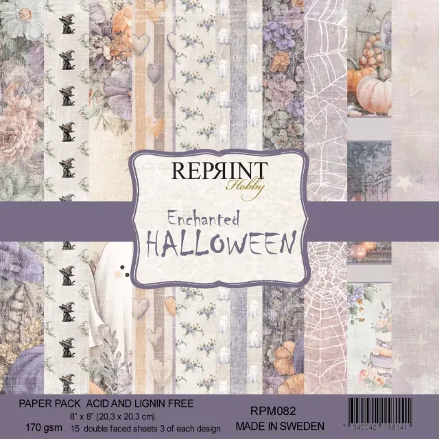 Reprint Enchanted Halloween Collection papirpakke 8x8