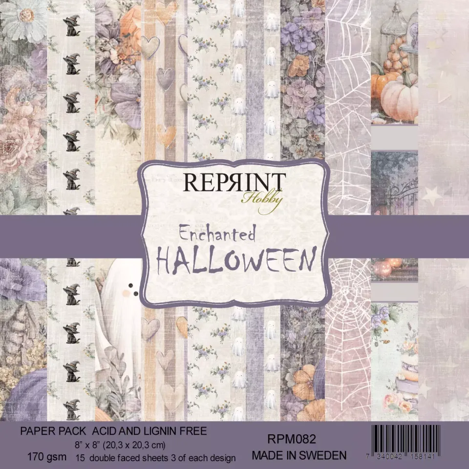 Reprint Enchanted Halloween Collection papirpakke 8x8