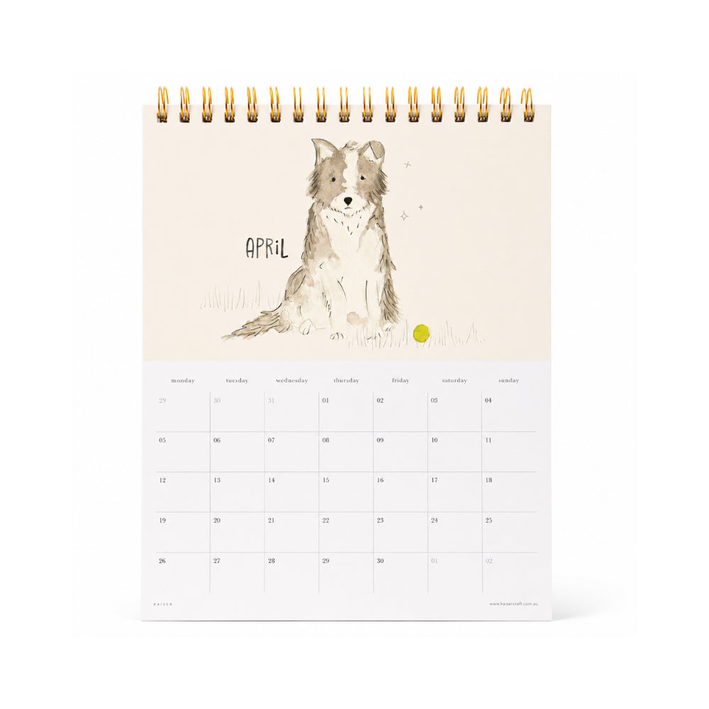KaiserCraft 2027 Desk Calendar Pooch bordkalender hundemotiv