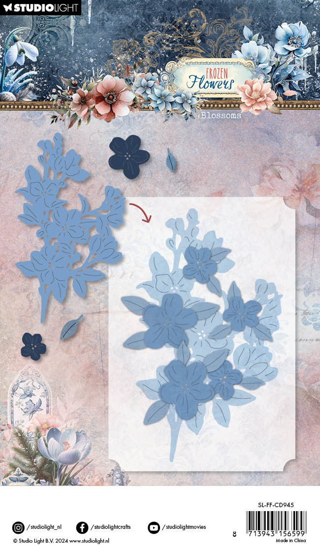 Studio Light Frozen Flowers Blossoms dies vinter