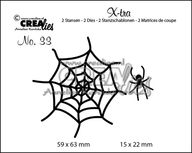 Korthobby CLXtra33 edderkopp clear stempel