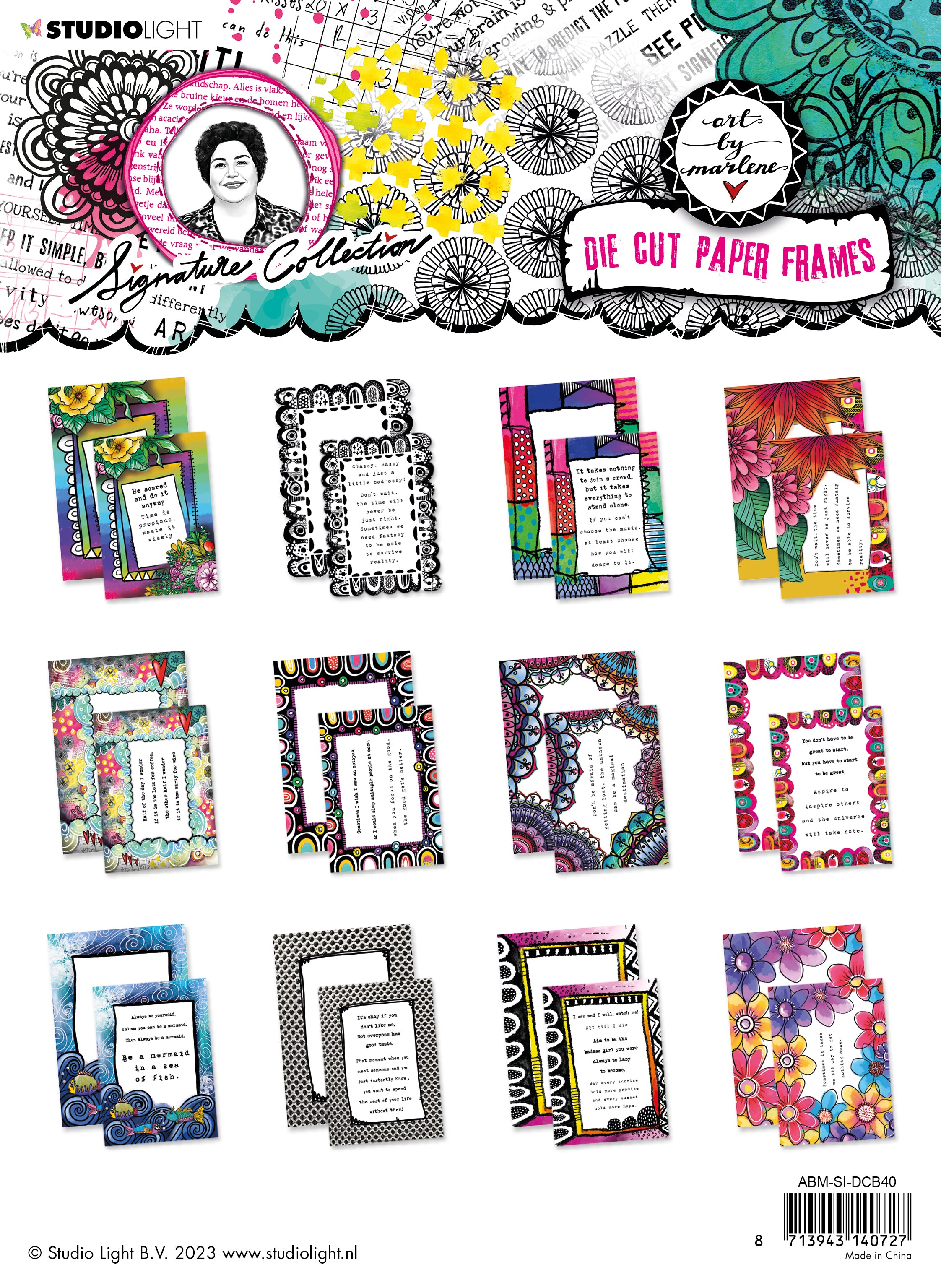 Art by Marlene Signature Collection Paper Frames die-cut papirblokk