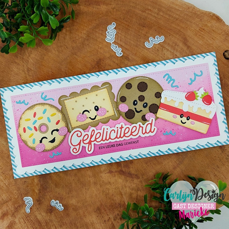 CarlijnDesign Monoline Gefeliciteerd CDSN-0131 dies gratulasjon