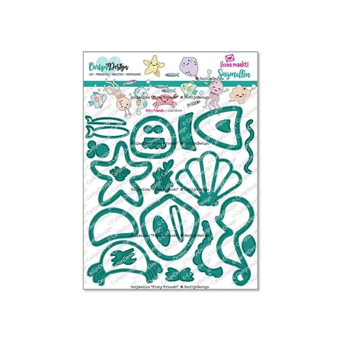 CarlijnDesign Fishy Friends CDSN-0266 dies sjødyr 5-7cm