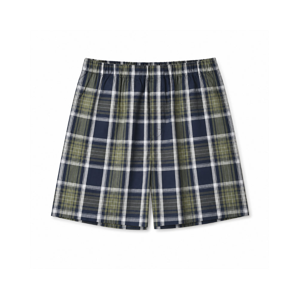 KaiserCraft K&Co pysjamas herre grå rutet shorts