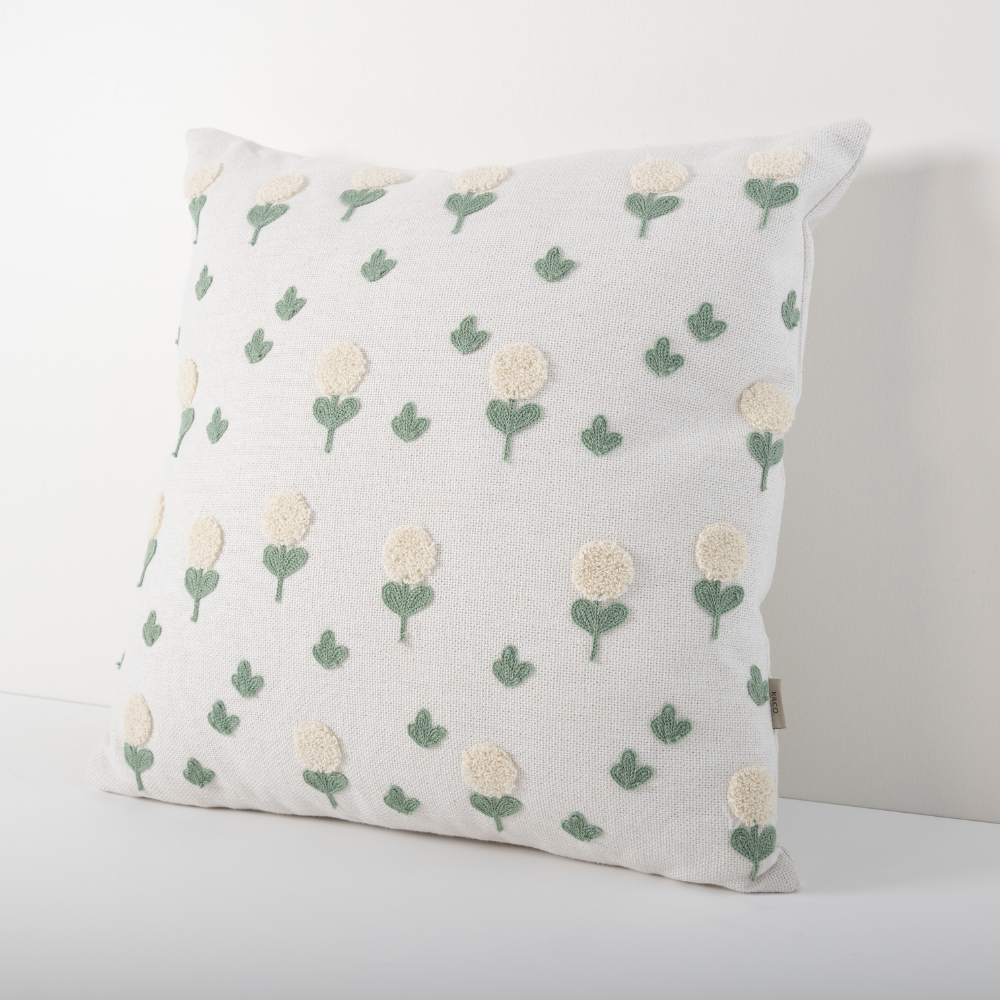 KaiserCraft K&Co Cream Blossoms pute 45x45 kremblomst