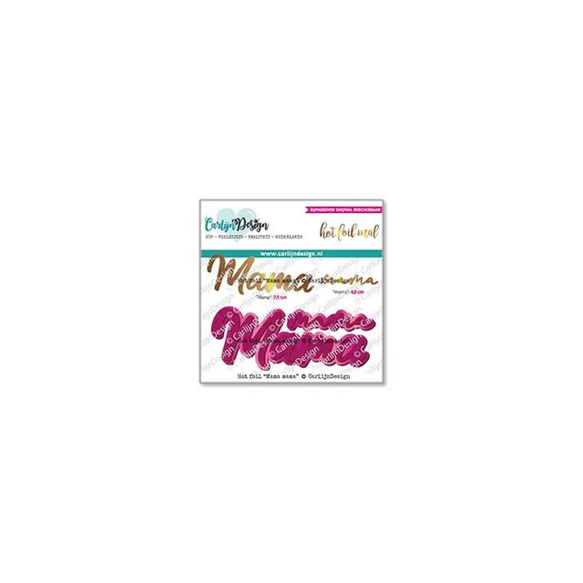 CarlijnDesign CDHF-0054 hot foil Mama 7,5+4 cm