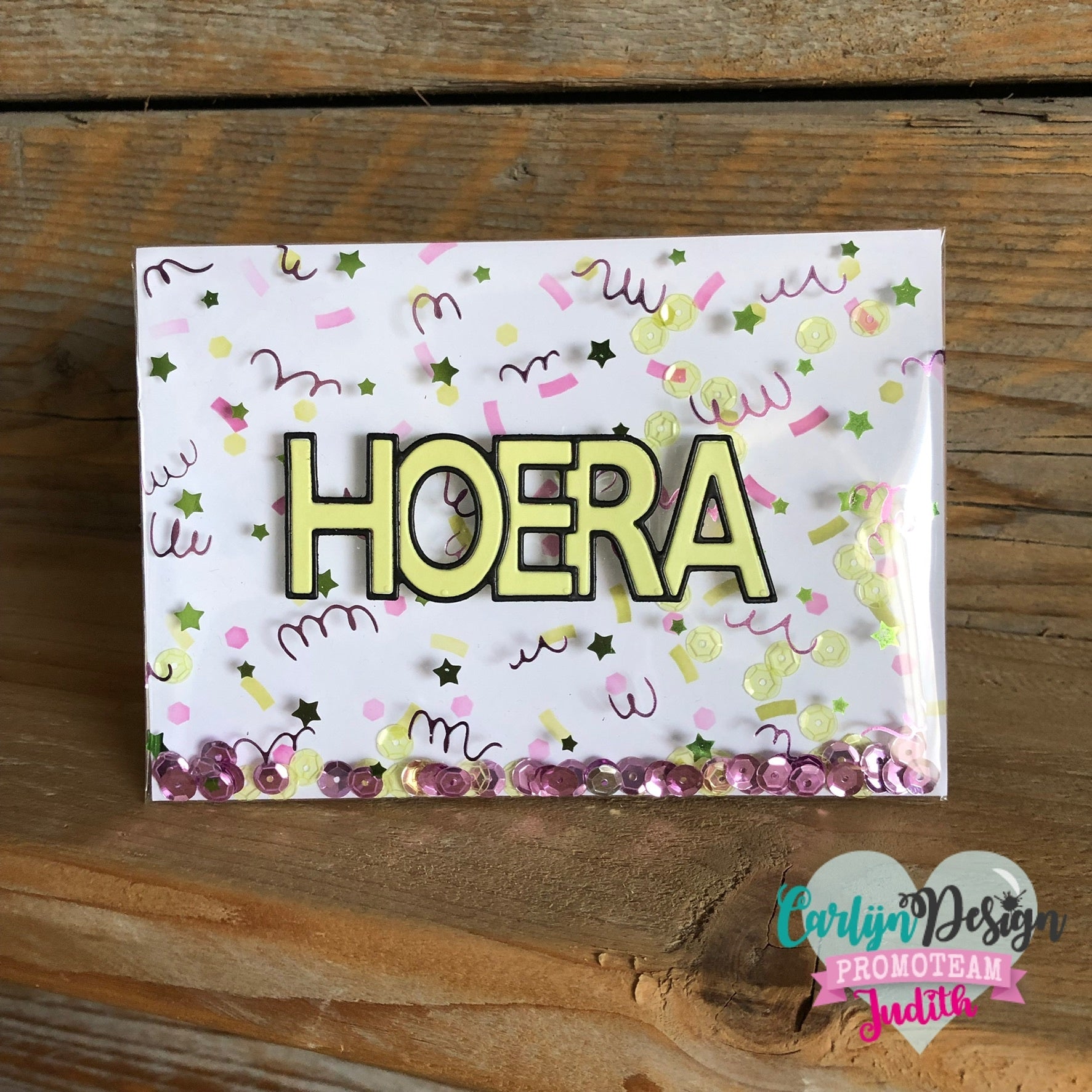 CarlijnDesign A6 Confetti CDHF-0021 hot foil-plate fest