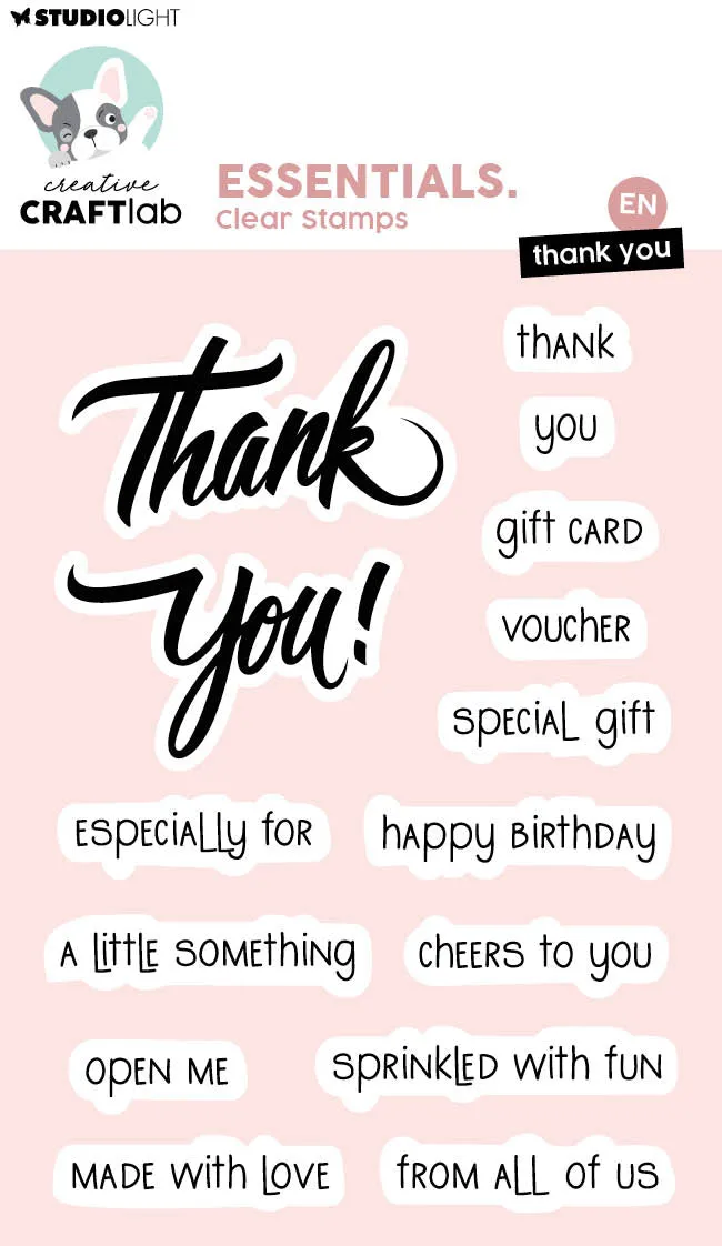 Studio Light Creative Craftlab Thank You clearstempel A6