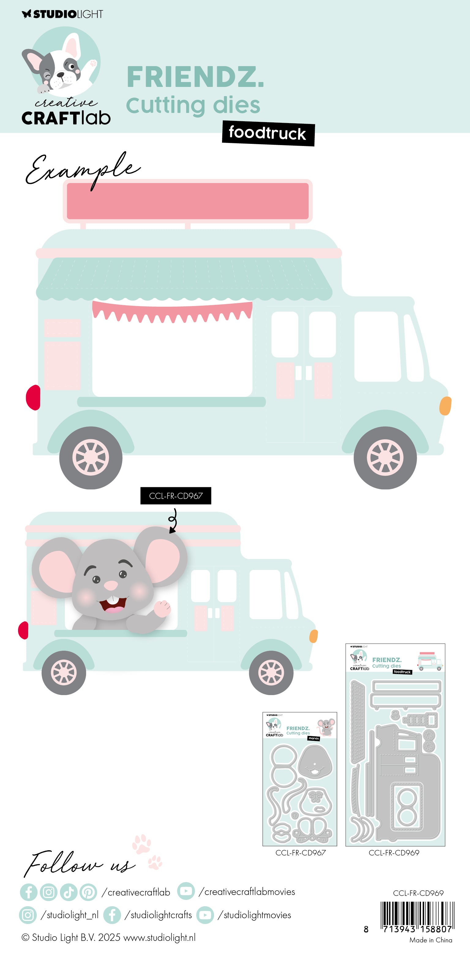Creative Craftlab Friendz Foodtruck dies 212x118 mm