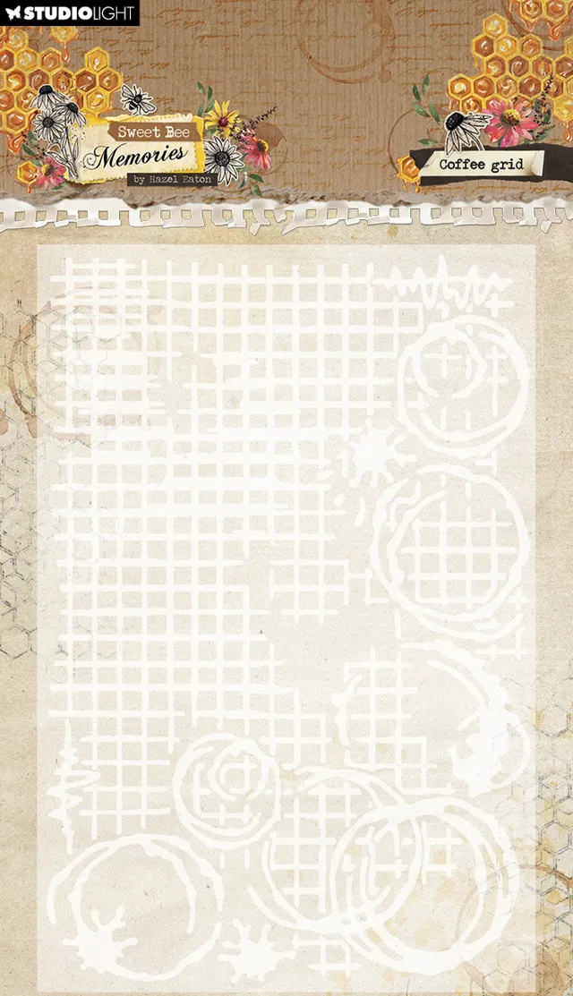 Studio Light Sweet Bee Coffee grid pregefolder 105x148 mm