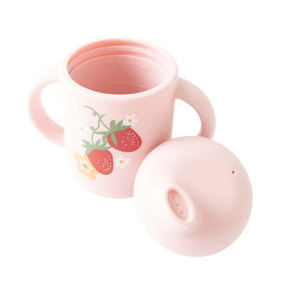 KaiserCraft Market Day Baby Silicone Sippy Cup tutekopp strawberry BPA-fri