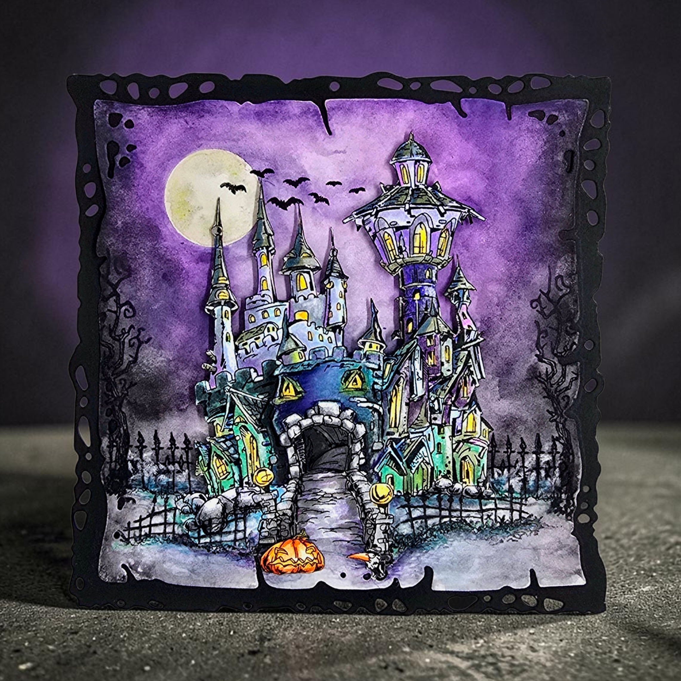 AALL & Create TP-1504 Creaking Cabin stempelsett A6 Halloween