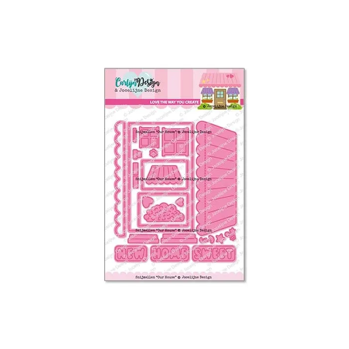 CarlijnDesign Our House CDJD-0040 dies hus 9,6 cm