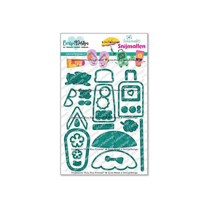 CarlijnDesign Flip Flop Friends CDSN-0313 dies sommer