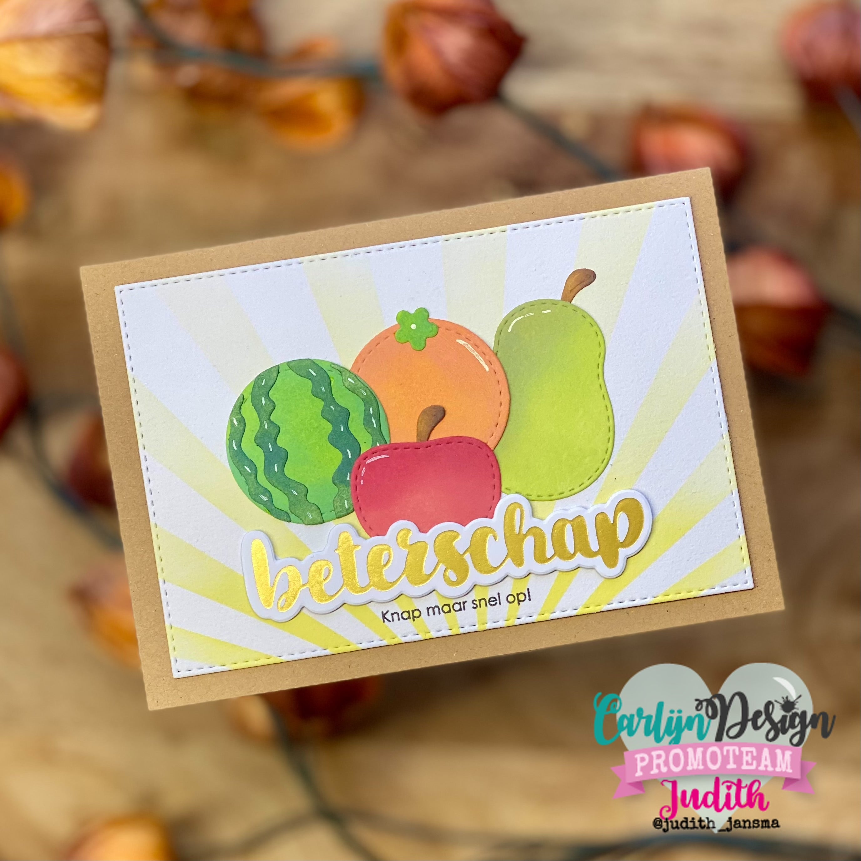 CarlijnDesign Beterschap CDHF-0080 hot foil 9cm oppkvikker