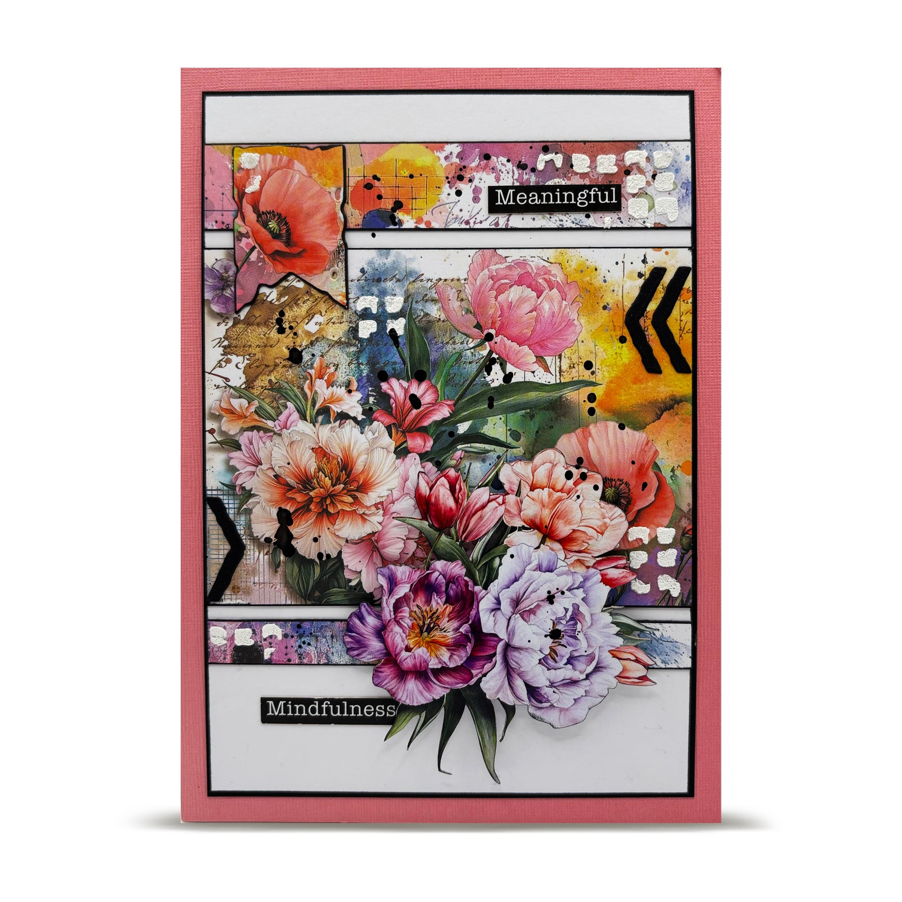 AALL & Create PA-41 Colour Me Floral designpapir A5 10 ark dobbeltsidig