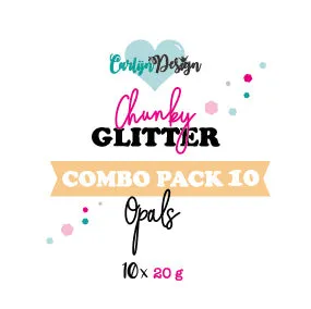 CarlijnDesign Chunky glitter Opal COMBO 10x20 g opalshine