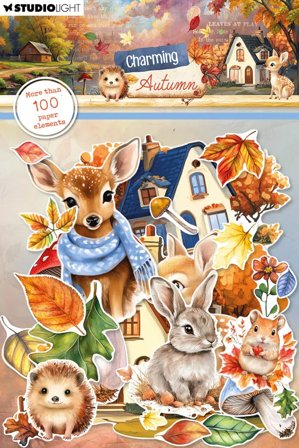Studio Light Charming Autumn papirelementer 108 stk høst
