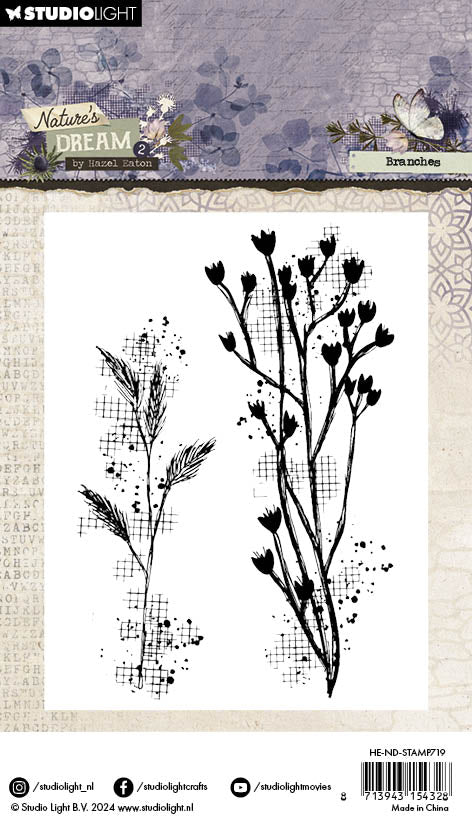 Studio Light Nature's Dream 2 Branches clearstamp kvist