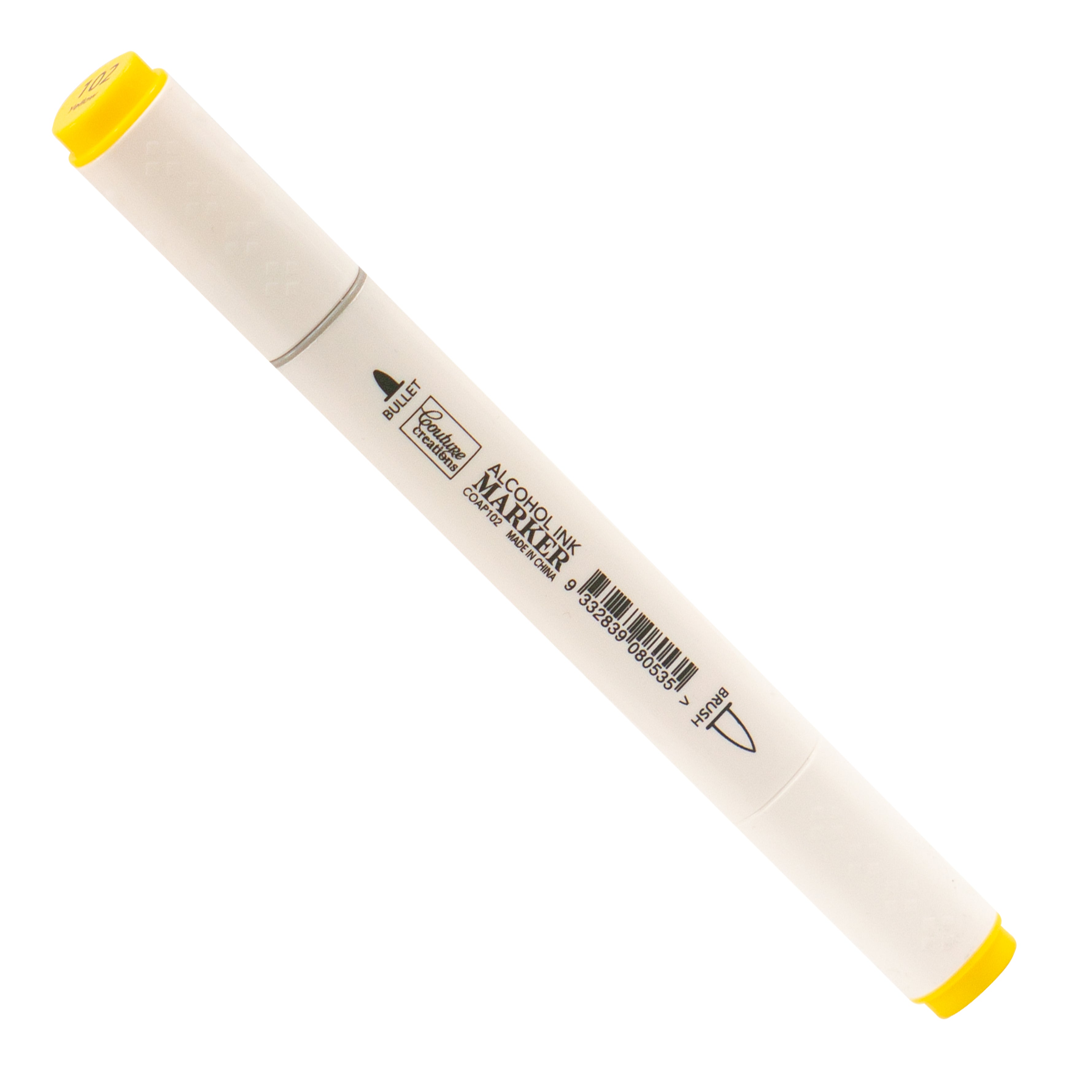 Couture Creations Twin Tip alkohol tusj yellow gul dobbel spiss
