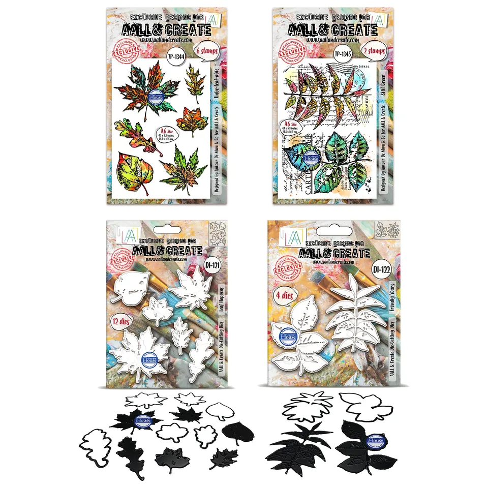 AALL & Create Leaf Happened stempel og dies bundle blad