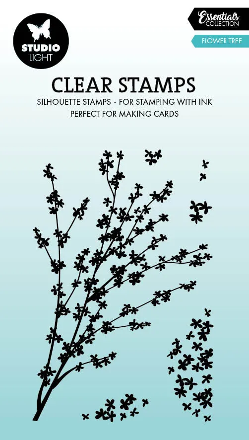 Studio Light Essentials Flower tree klarstempel tre
