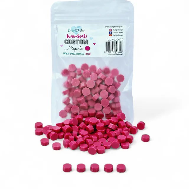 CarlijnDesign Custom Magenta CDWX-0070 voks til segl 30g rosa