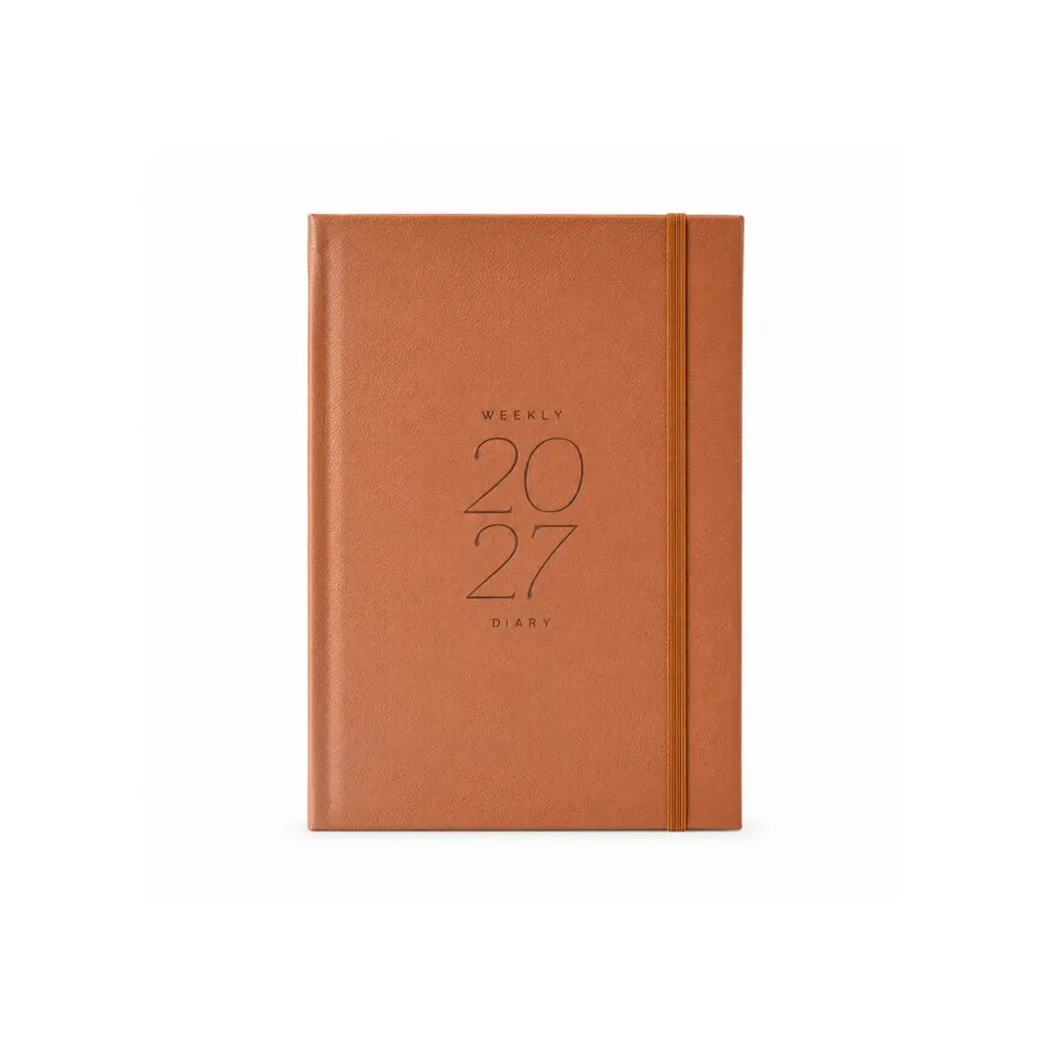 KaiserCraft 2027 ukeplanlegger A5 tan papir