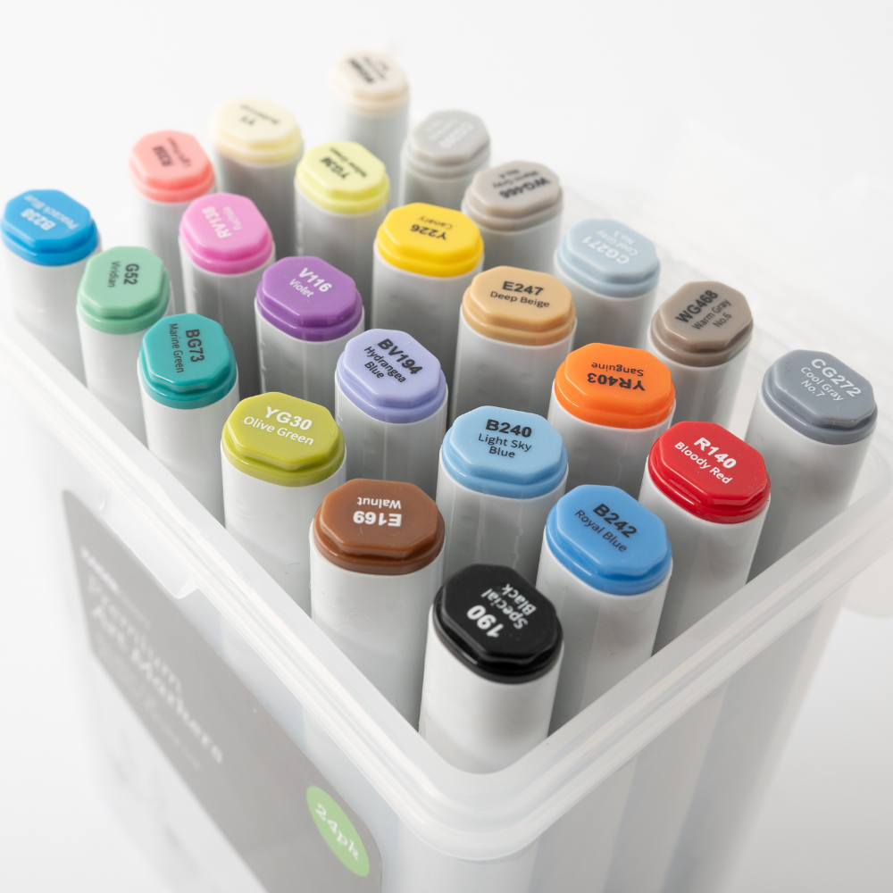 KaiserCraft Premium Art Markers tusjsett 24 stk alkohol